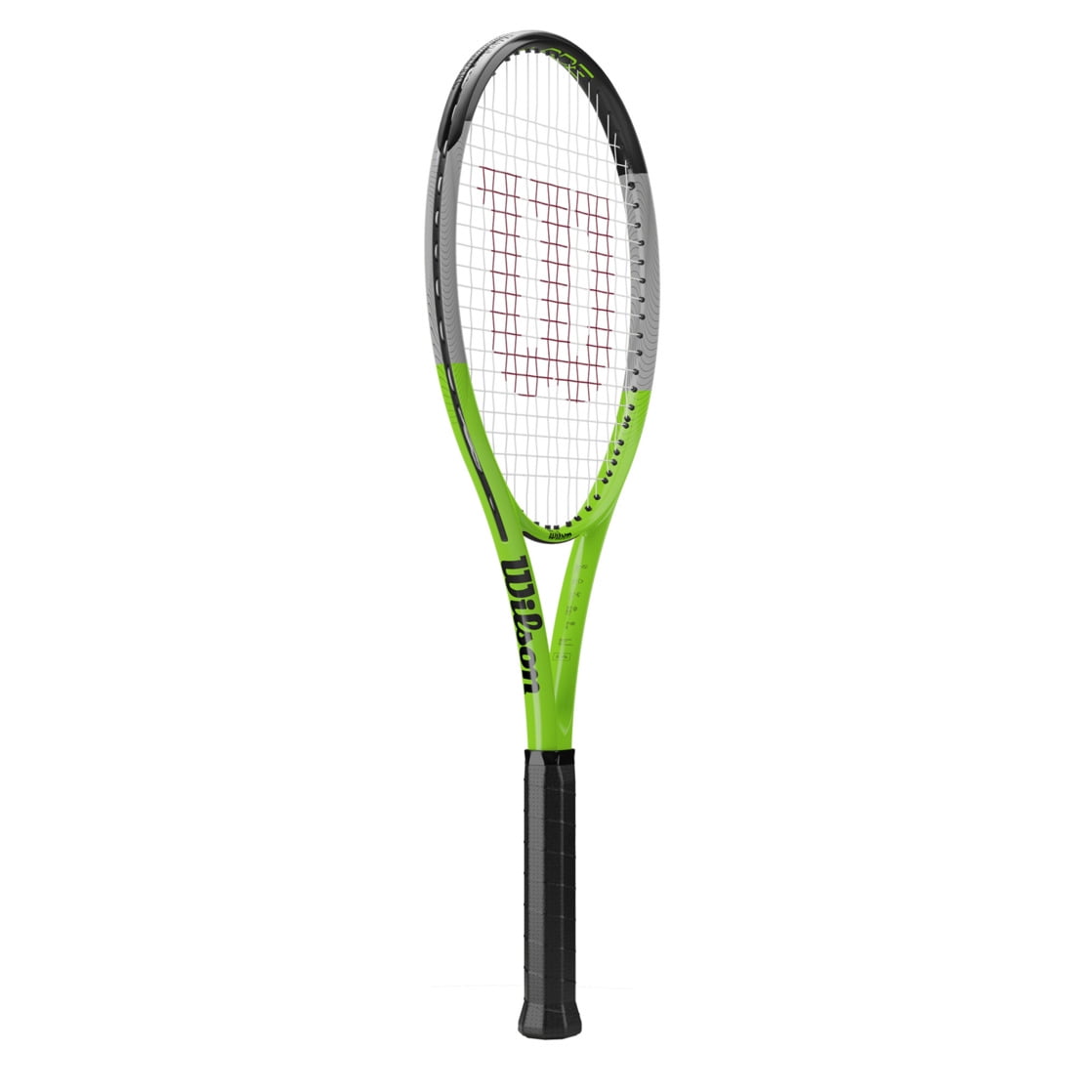 Wilson Blade Feel RXT 105 Adult Recreational Tennis Racket - Green/Grey, Grip Size 3 - 4 3/8"