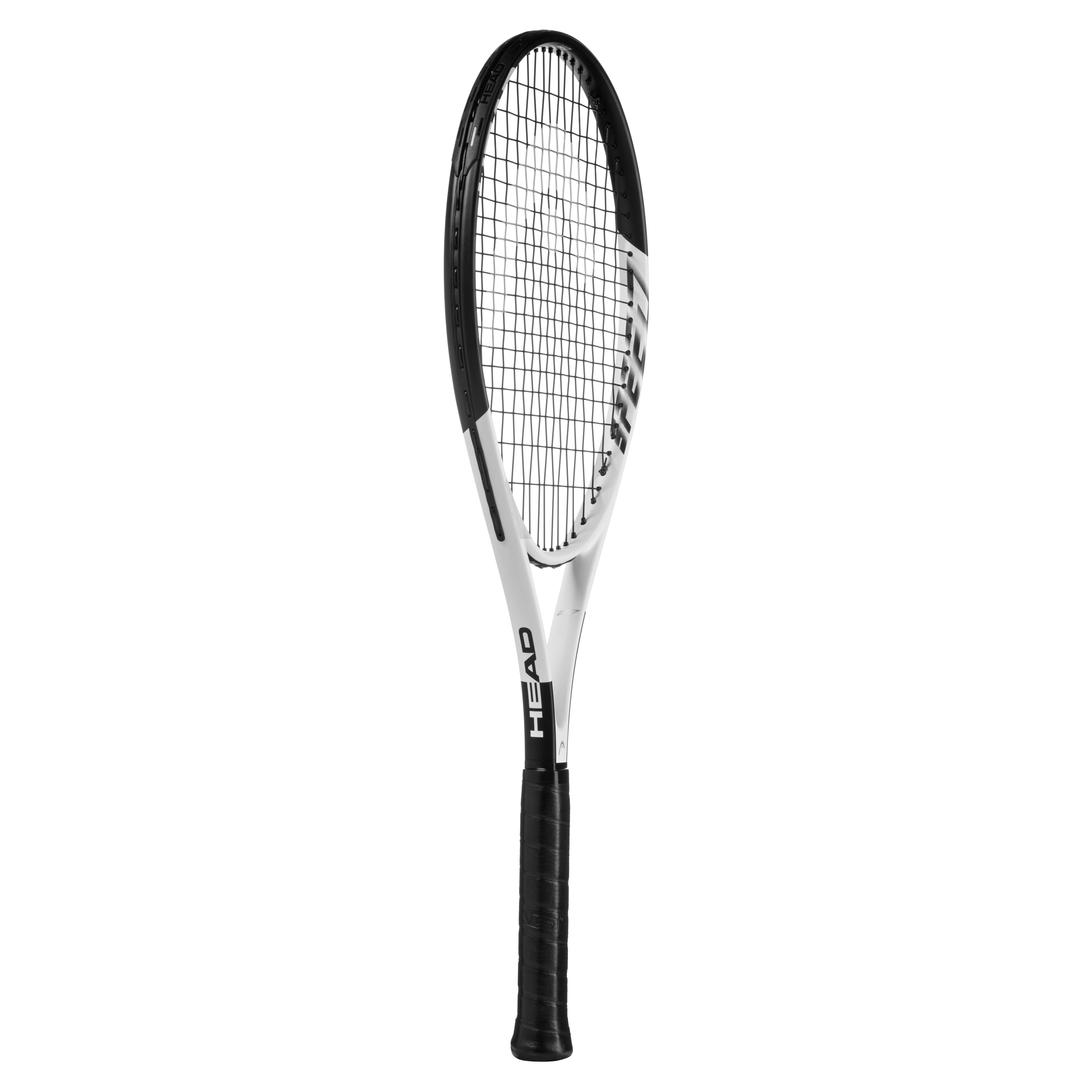 HEAD Geo Speed Adult Tennis Racquet, Pre-Strung, Black/White, 10.4 oz. Weight, 105 Sq. in. Racquet Head Size