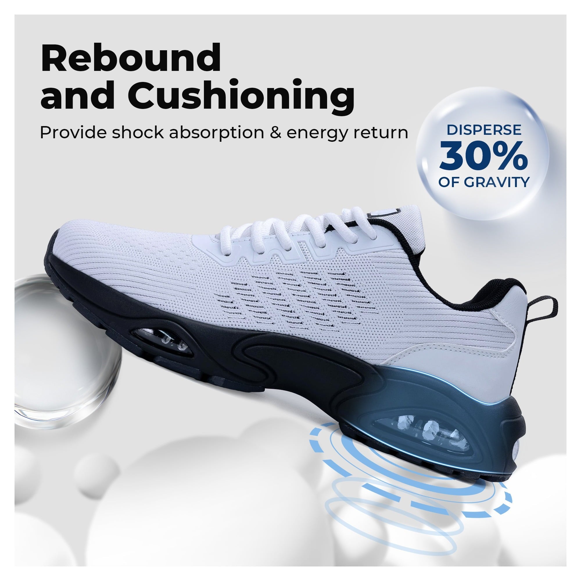 AOV GREEN LEAF Mens Running Shoes Tennis Athletic Sneakers Gym Comfortable Walking Sport Non Slip Workout Cross Training Shoe Size 7-13