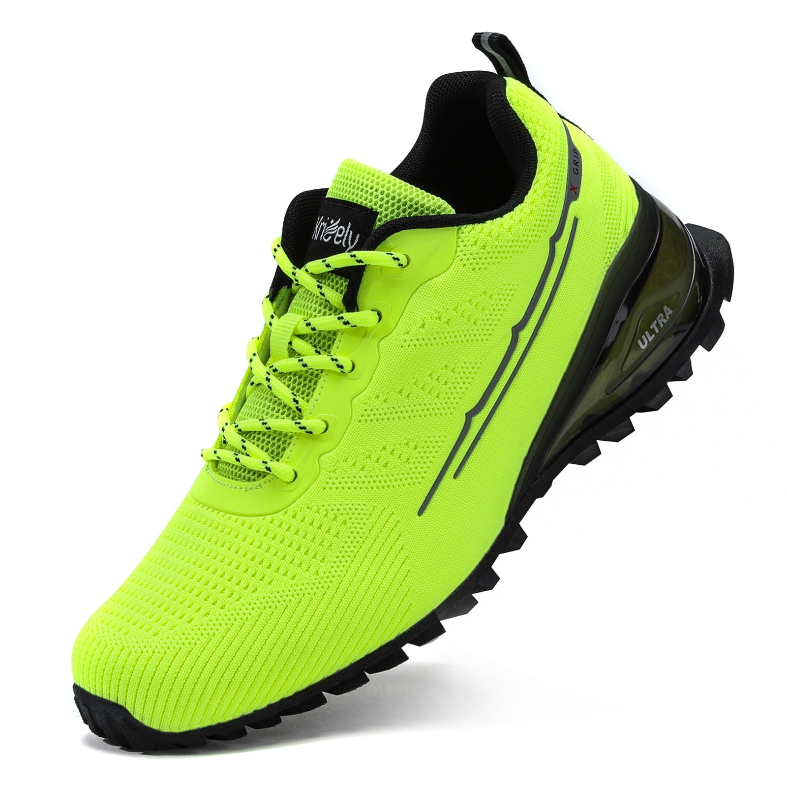Kricely Men's Trail Running Shoes Fashion Walking Hiking Sneakers  Tennis Cross Training Shoe Outdoor Snearker Mens Casual Workout Footwear