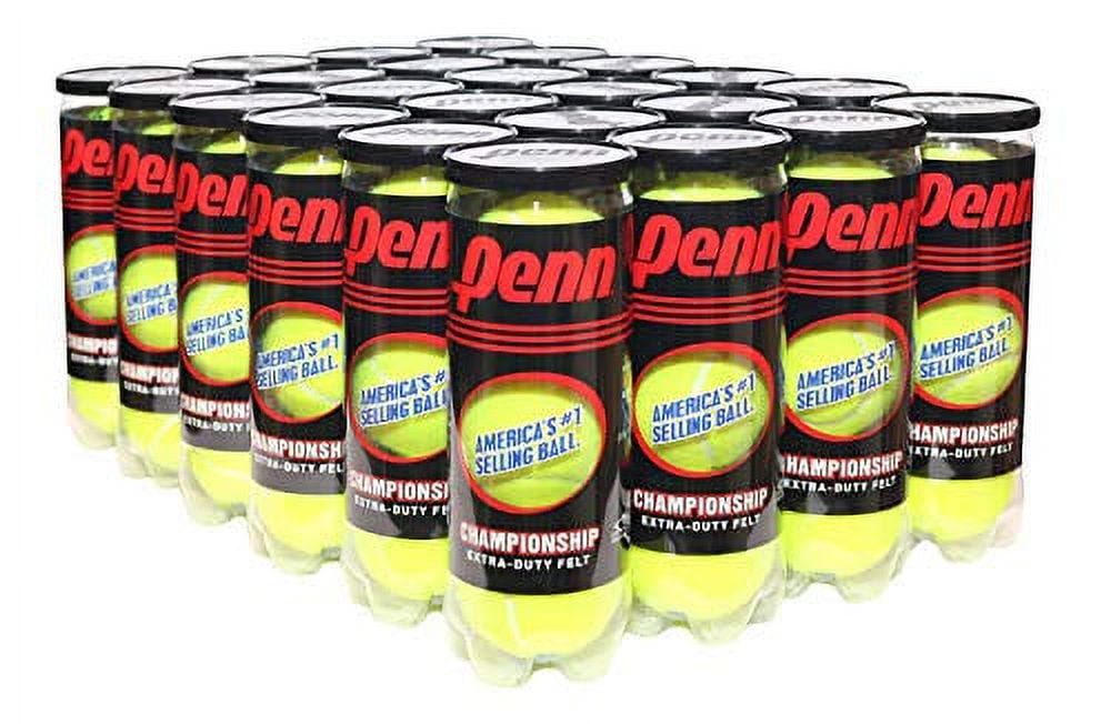 Penn Championship - Extra Duty Felt Pressurized Tennis Balls - 24 Cans, 72 Balls