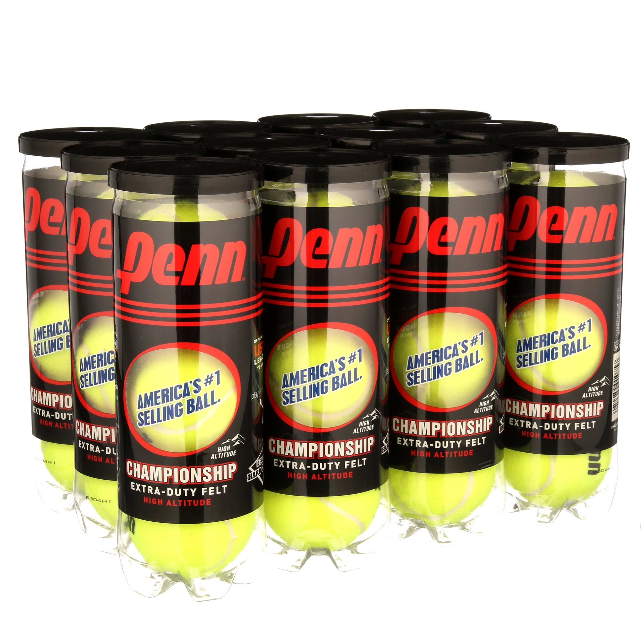 Penn Championship Extra Duty, High Altitude Tennis Balls (12 Cans, 36 Balls)