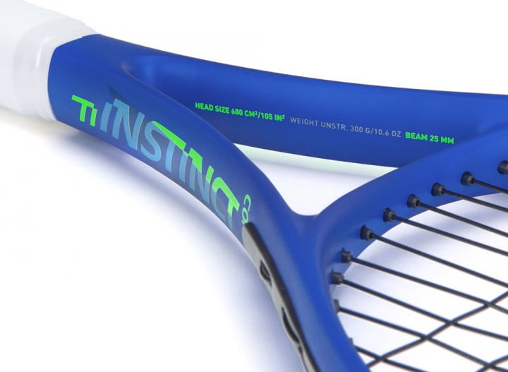 HEAD Ti. Instinct Comp Strung Tennis Racque, 105 inch Head Size – Blue (Adult)