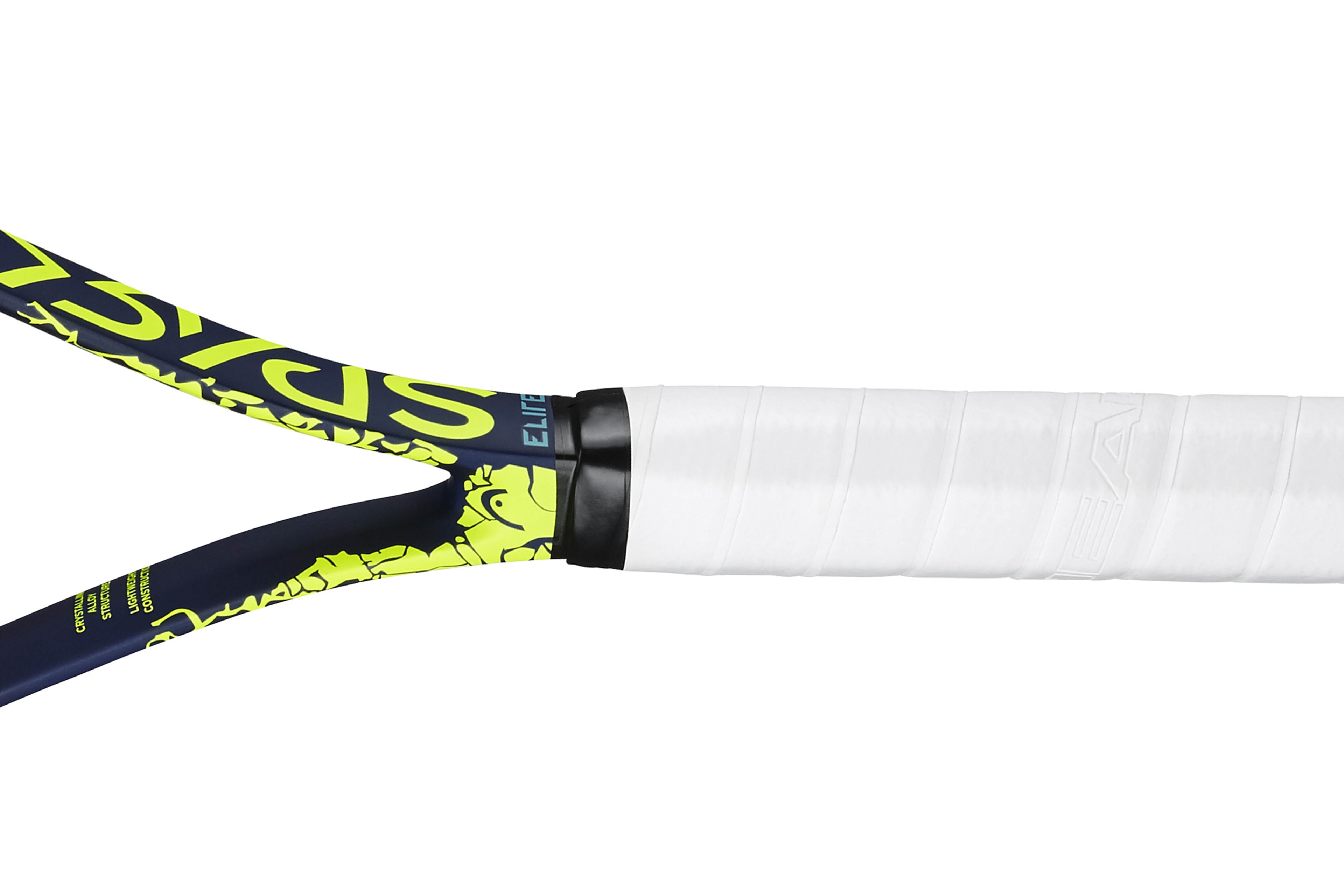 HEAD MX Spark Elite Adult Tennis Racquet, Strung, 27 In, 102 Sq. In. Head Size, Navy/Yellow, 9.3 Ounces